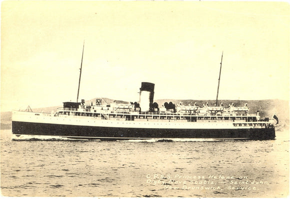 C.P.S.S. Princess Helene on Digby, Nova Scotia, -- Saint John, New Brunswick, Service - Carey's Emporium
