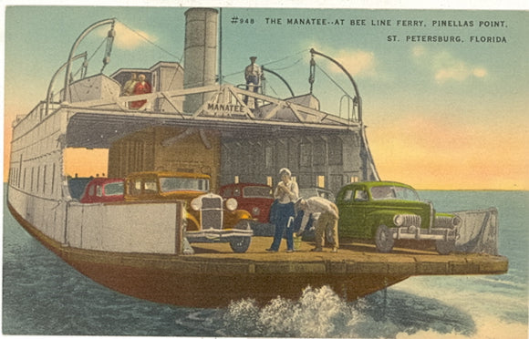The Manatee, at Bee Line Ferry, Pinellas Point, St. Petersburg, FL - Carey's Emporium