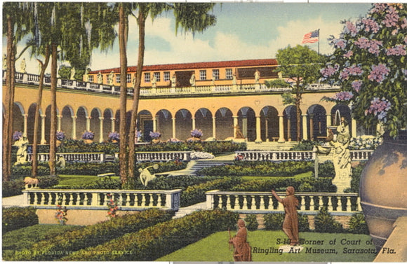 Corner of Court of Ringling Art Museum, Sarasota, FL - Carey's Emporium