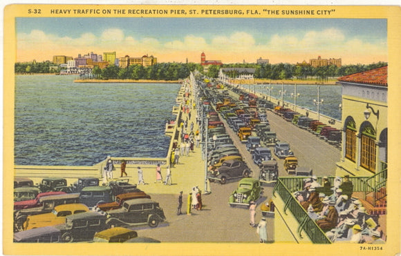 Heavy Traffic on the Recreation Pier, St. Petersburg, FL - Carey's Emporium
