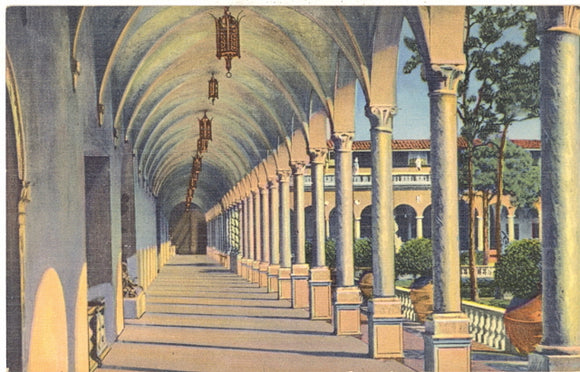 Archway Along Inner Court of Ringling Art Museum, Sarasota, FL - Carey's Emporium