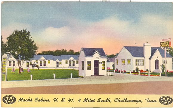 Mack's Cabins, U.S. 41, 4 Miles South, Chattanooga, TN - Carey's Emporium