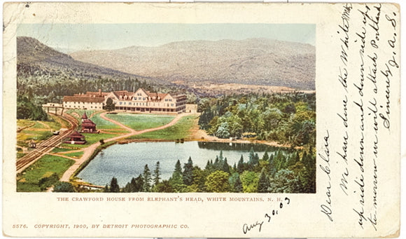 The Crawford House from Elephant's Head, White Mountains, NH - Carey's Emporium