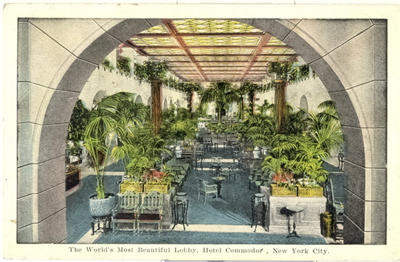 The World's Most Beautiful Lobby, Hotel Commodore, New York City, NY - Carey's Emporium