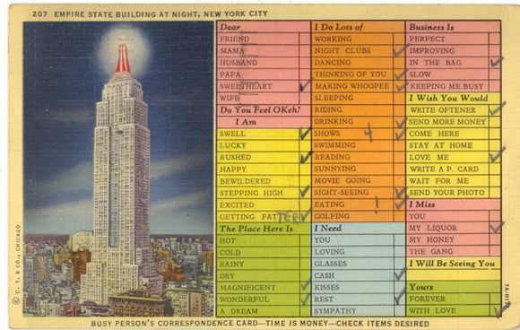 Empire State Building at Night, New York City, NY - Carey's Emporium