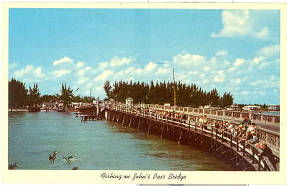 Fishing on John's Pass Bridge, Treasure Island, FL - Carey's Emporium