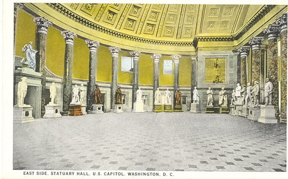 East Side, Statuary Hall, U.S. Capitol, Washington, DC - Carey's Emporium