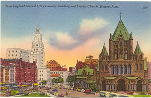 New England Mutual Life Insurance Building and Trinity Church, Boston, MA - Carey's Emporium