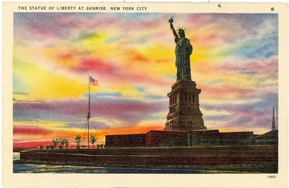 The Statue of Liberty at Sunrise, New York City, NY - Carey's Emporium