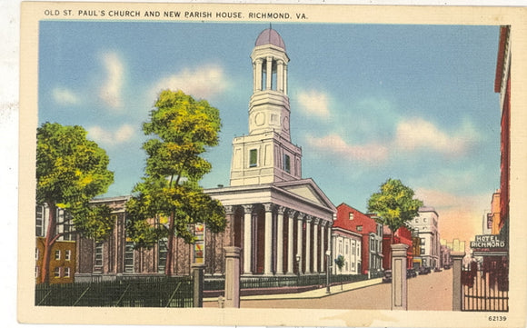 Old St. Paul's Church and New Parish House, Richmond, VA - Carey's Emporium