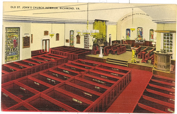 Old St. John's Church Interior, Richmond, VA - Carey's Emporium