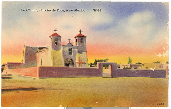 Old Church, Rancho de Taos, NM - Carey's Emporium