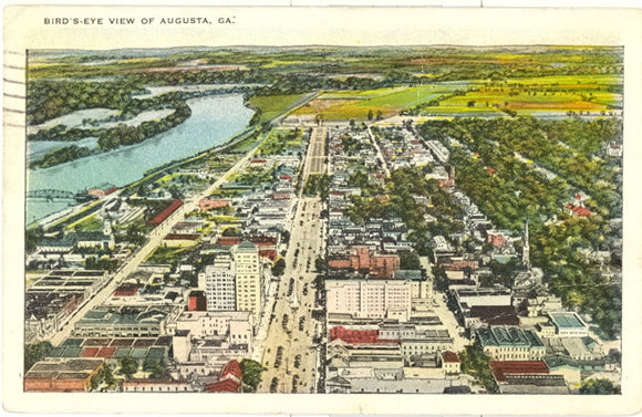 Bird's-Eye View of Augusta, GA - Carey's Emporium
