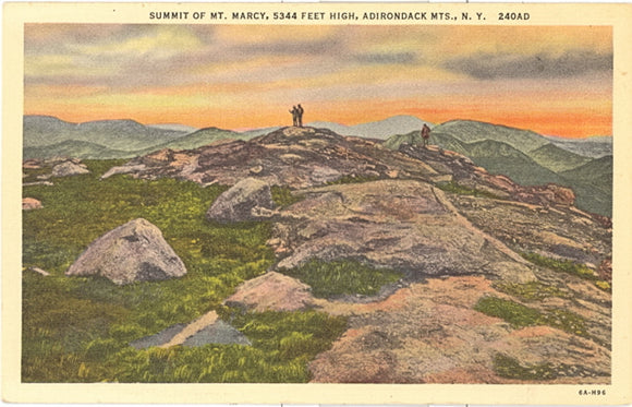 Summit of Mt. Marcy, 5344 Feet High, Adirondack Mts., NY - Carey's Emporium