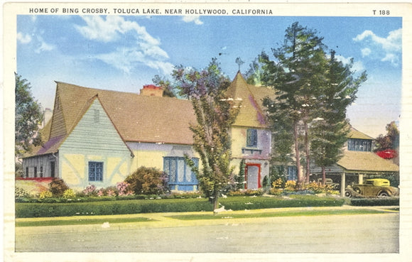 Home of Bing Crosby, Toluca Lake, Near Hollywood, CA - Carey's Emporium