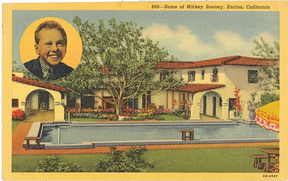 Home of Mickey Rooney, Encino, CA - Carey's Emporium