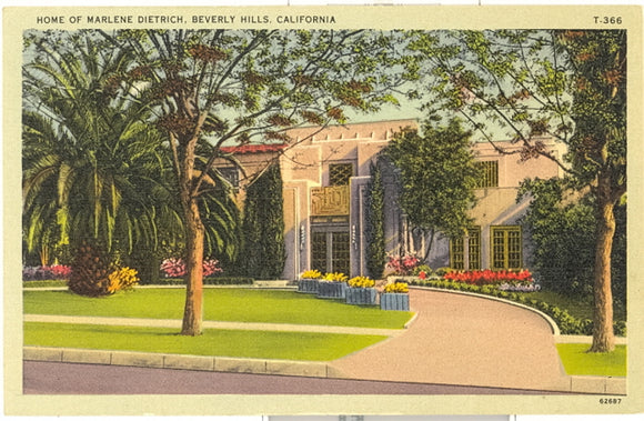 Home of Marlene Dietrich, Beverly Hills, CA - Carey's Emporium