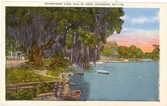 Waterfront View, Isle of Hope, Savannah, GA - Carey's Emporium