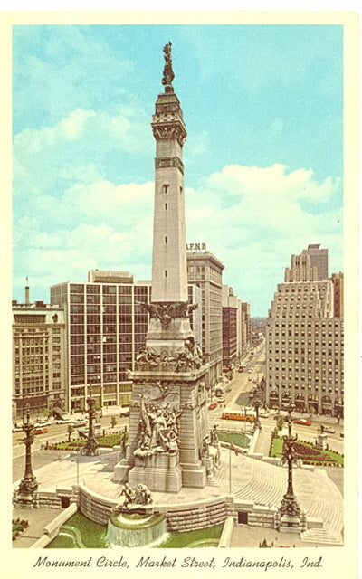 Monument Circle, Market Street, Indianapolis, IN - Carey's Emporium