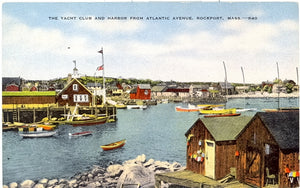 Yacht Club and Harbor from Atlantic Avenue, Rockport, MA - Carey's Emporium