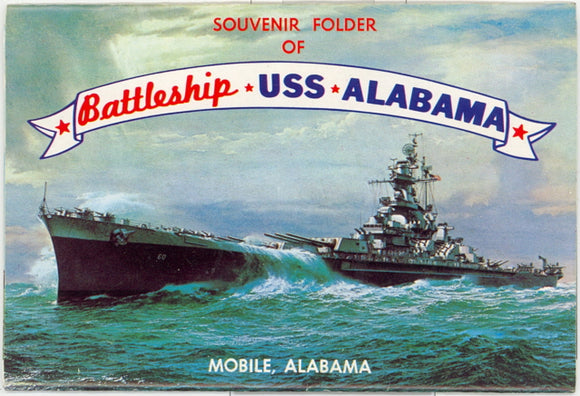 Battleship USS Alabama, Mobile, AL Souvenir Folder - Carey's Emporium