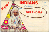 Indians of America from Oklahoma Souvenir Folder - Carey's Emporium