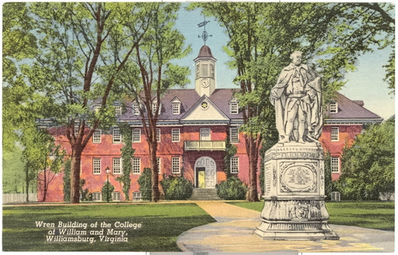 Wren Building of the College of William and Mary, Williamsburg, VA - Carey's Emporium
