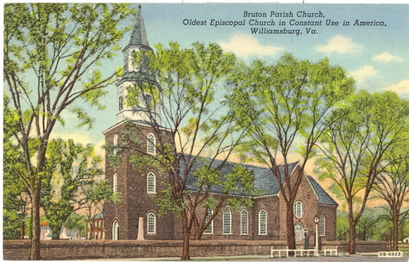 Bruton Parish Church, Oldest Episcopal Church in Constant Use in America, Williamsburg, VA - Carey's Emporium