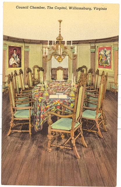 Council Chamber, The Capitol, Williamsburg, VA - Carey's Emporium