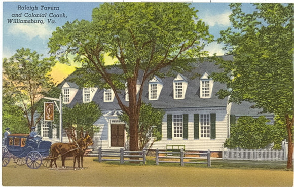 Raleigh Tavern and Colonial Coach, Williamsburg, VA - Carey's Emporium
