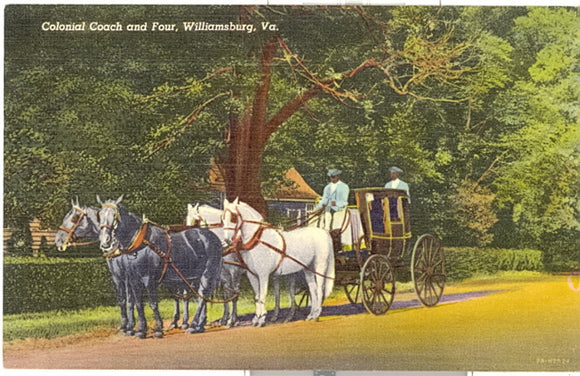 Colonial Coach and Four, Williamsburg, VA - Carey's Emporium