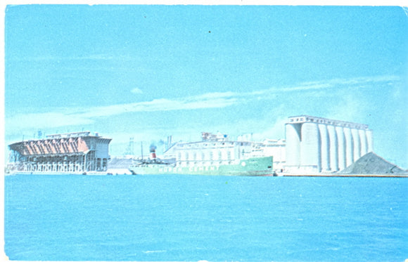 Ship loading Cement at Huron Portland Cement Co., Alpena, MI - Carey's Emporium