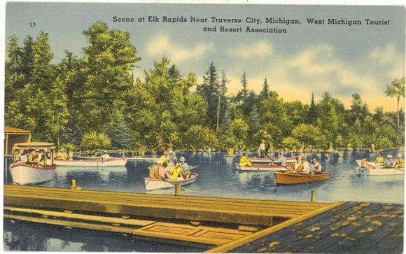 Scene at Elk Rapids Near Traverse City, MI - Carey's Emporium