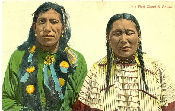 Little Red Cloud and Squaw - Carey's Emporium