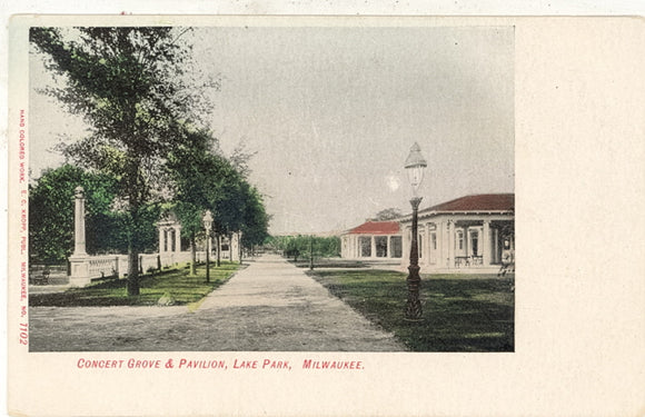 Concert Grove and Pavilion, Lake Park, Milwaukee, WI - Carey's Emporium