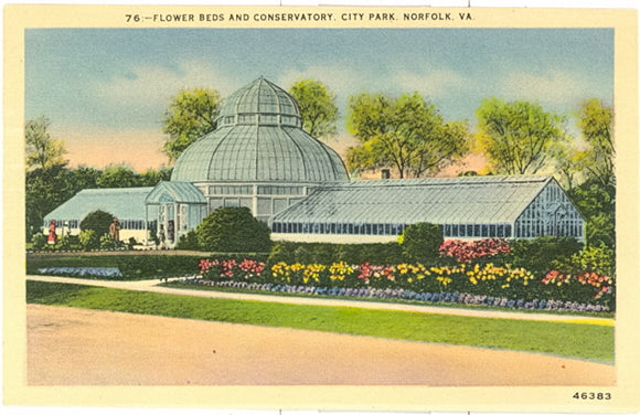 Flower Beds and Conservatory, City Park, Norfolk, VA - Carey's Emporium