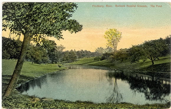 Burbank Hospital Grounds, The Pond, Fitchburg, MA - Carey's Emporium