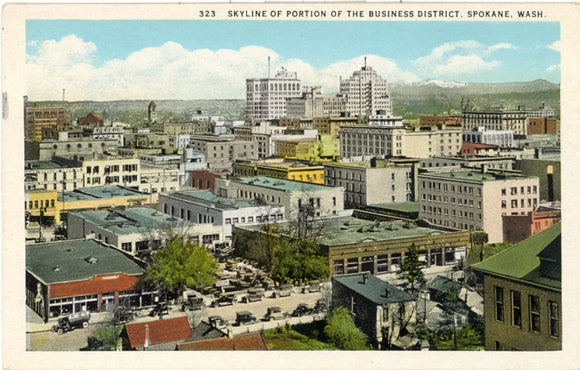 Skyline of Portion of the Business District, Spokane, WA - Carey's Emporium