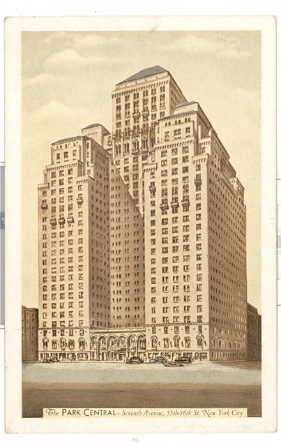 The Park Central, Seventh Avenue, 55th to 56th Street, New York City, NY - Carey's Emporium