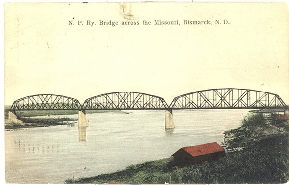 N. P. Ry. Bridge Across the Missouri, Bismark, ND - Carey's Emporium
