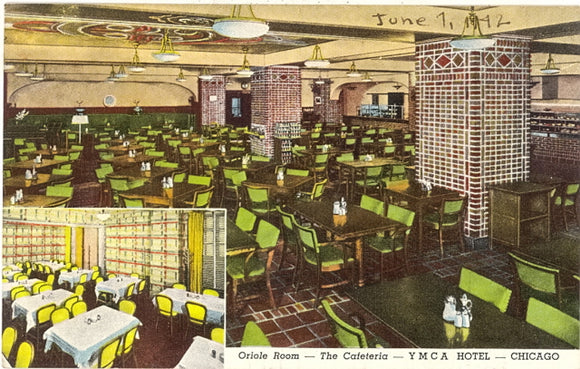 Oriole Room, the Cafeteria, YMCA Hotel, Chicago, IL - Carey's Emporium