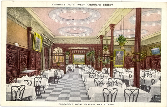 Henrici's, 67-71 West Randolph Street, Chicago's Most Famous Restaurant, Chicago, IL - Carey's Emporium
