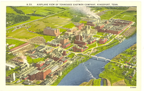 Airplane View of Tennessee Eastman Company, Kingsport, TN - Carey's Emporium