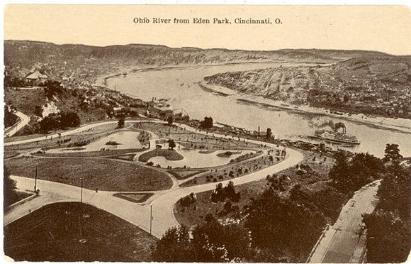 Ohio River From Eden Park, Cincinnati, OH - Carey's Emporium