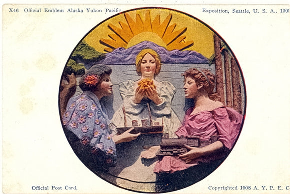 Official Emblem Alaska Yukon Pacific Exposition, Seattle, U. S. A. - Carey's Emporium