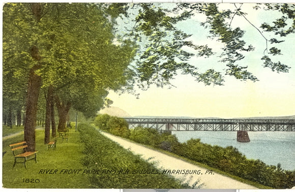 River Front Park and R. R. Bridges, Harrisburg, PA - Carey's Emporium