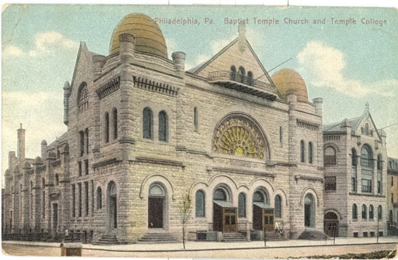 Baptist Temple Church and Temple College, Philadelphia, PA - Carey's Emporium