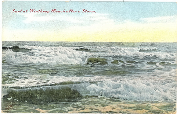 Surf at Winthrop Beach after a Storm, Boston, MA - Carey's Emporium