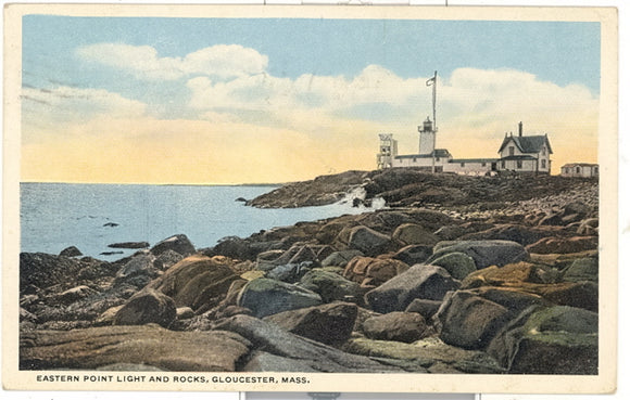 Eastern Point Light and Rocks, Gloucester, MA - Carey's Emporium