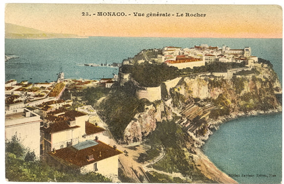 Vue Generale, Le Roches, Monaco - Carey's Emporium
